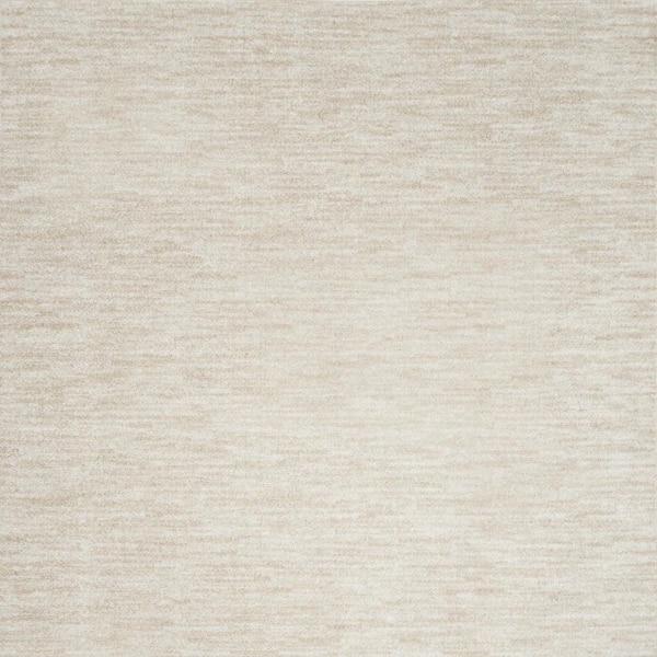 Beige, Ivory 8 ft. x  11 ft. Woven Abstract Polyester Rectangle Indoor/Outdoor Area Rug