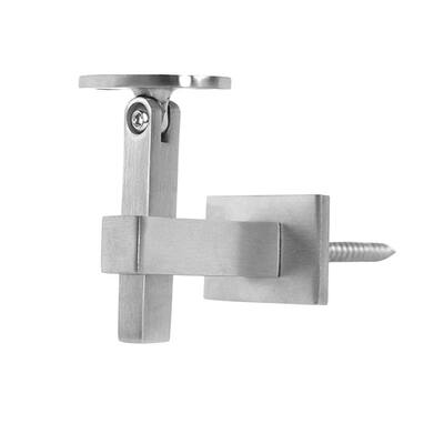 Inline Design - Stainless Steel Handrail Bracket Square For Flat/Curved Bottom Tube Slim Adjustable