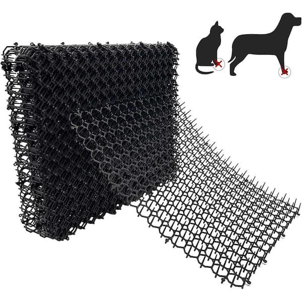 13.4 in. x 16.5 in. Cat Deterrent Mat 12 Pack Cat Scat Mat w/Spike Cat Repellent for Kitten Coverage Digging Deterrent