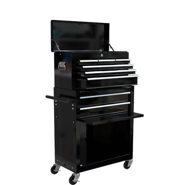 13 in High Capacity Rolling Tool Chest with Wheels and Drawers, 8-Drawer Side Tool Cabinets