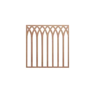 23-3/8 in. x 23-3/8 in. x 1/4 in. MDF Large Cedar Park Decorative Fretwork Wood Wall Panels (10-Pack)
