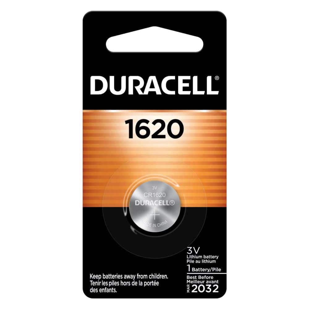 Duracell Coppertop 1620 Lithium 3-Volt Coin Battery 004133366171 - The Home  Depot
