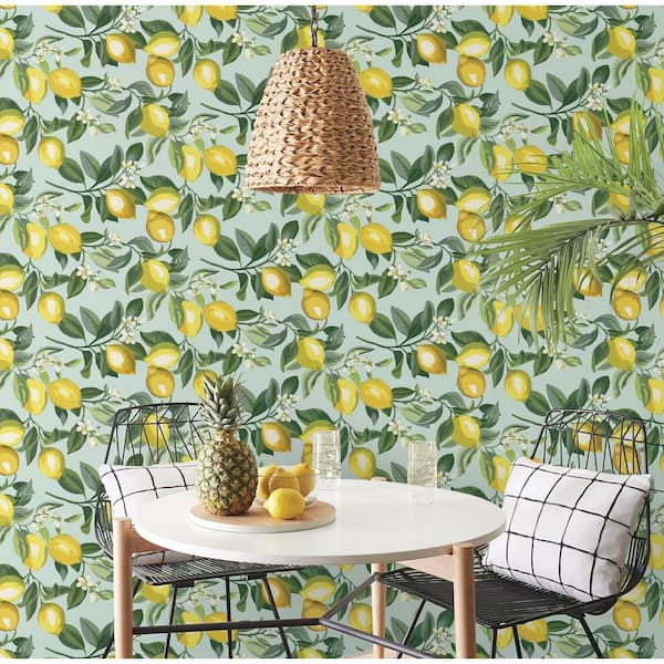 Lemon Zest Peel and Stick Wallpaper (Covers 28.18 sq. ft.)