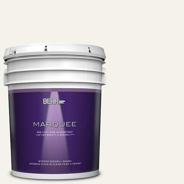 BEHR MARQUEE 5 gal. Home Decorators Collection #HDC-MD-08 Whisper White Eggshell Enamel Interior Paint & Primer