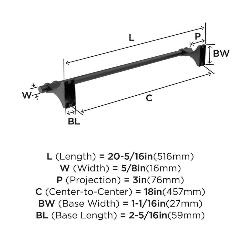 Davenport 20.31" Wall Mounted Towel Bar