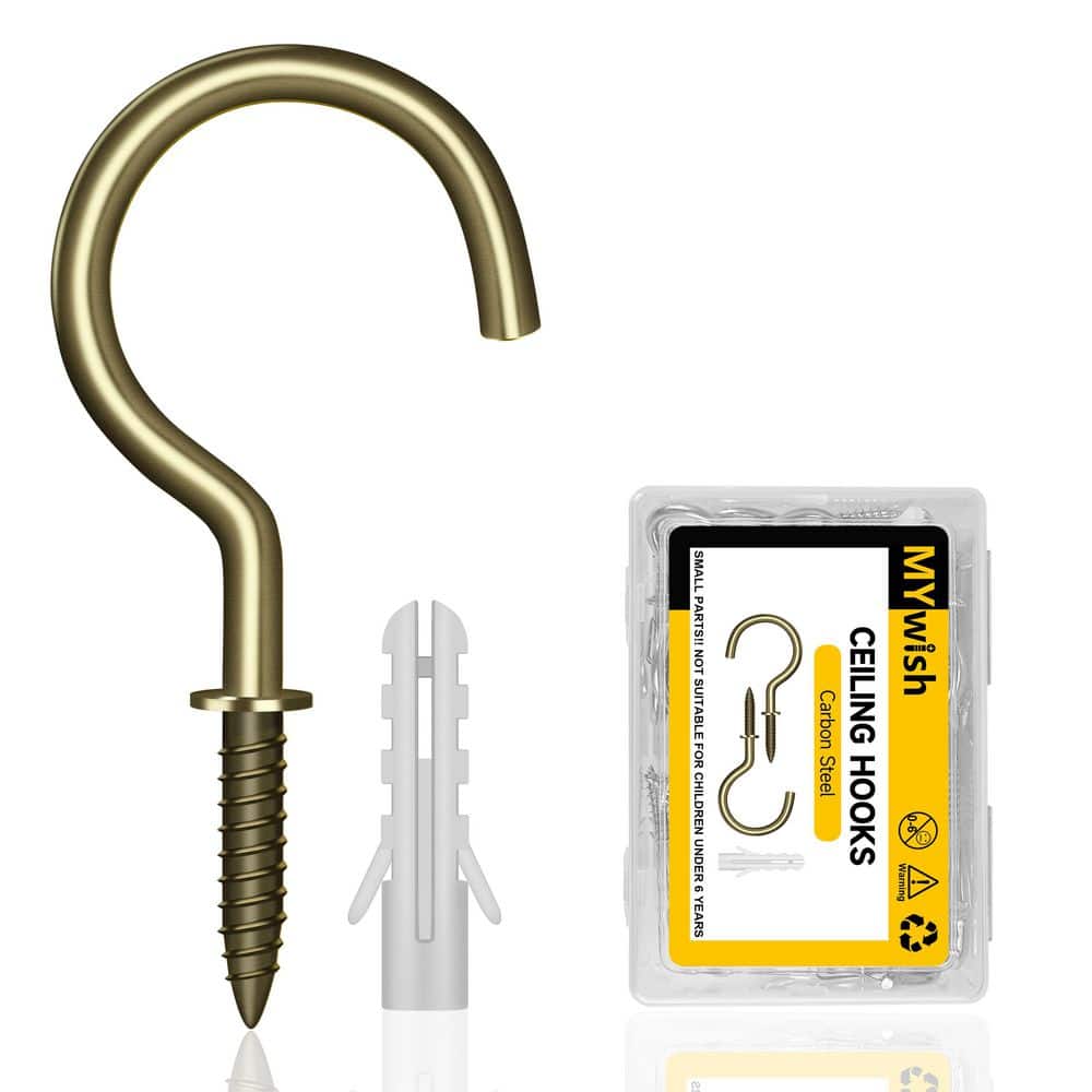 1-1/2 in. Bronze Cup Hook, 40 lbs. Capacity Screw Hooks (50-Pack) price history on PriceWatchPro