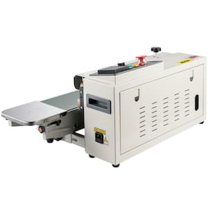 Silver Continuous Food Vacuum Sealer Machine with Printing Function Continuous Heat Sealer for 0.02-0.08 mm Plastic Bags