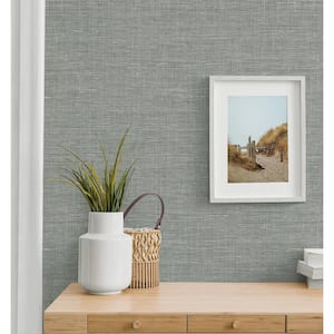 Pavestone Silas Faux Linen Vinyl Peel and Stick Wallpaper Roll (31.35 sq. ft.)