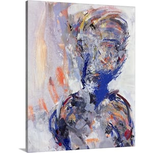 "David Bowie, right hand panel of Diptych, 2000" by Stephen Finer Canvas Wall Art