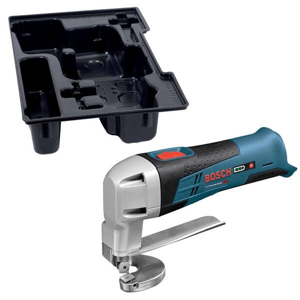 Bosch 12-Volt Max Lithium-Ion Cordless Metal Shear with Exact-Fit Insert Tray (Bare Tool)