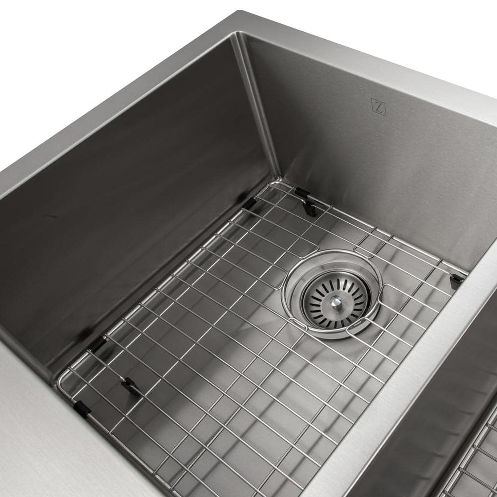 Niseko 36" Stainless Steel Double Bowl Freestanding Kitchen Sink