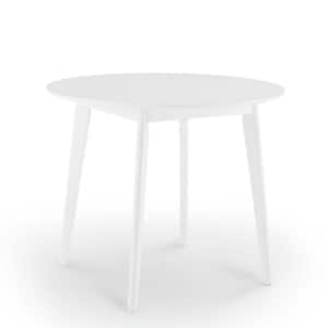 Vision 35" Round Dining Table in White