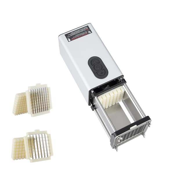 SVOPES Electric French Fry Cutter, Potato Slicer with 1/2 in. and 3/8 in. Stainless Steel Blades, Anti-slip Feet