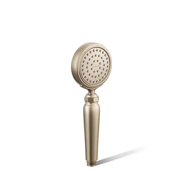 1-Spray Freestanding Handheld Shower Head 1.75 GPM in Vibrant Brushed Bronze