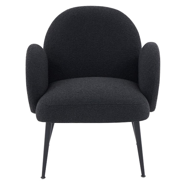 SAFAVIEH Crystalyn Black/Black Accent Chair