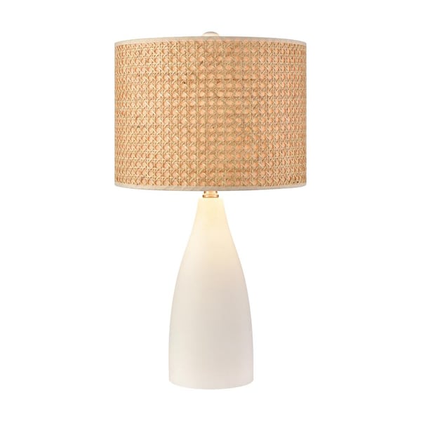Titan Lighting Stantonsburg 23 in. Matte White Table Lamp