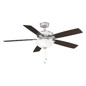Blakeford 54 in LED Brushed Nickel DC Motor Ceiling Fan with Light