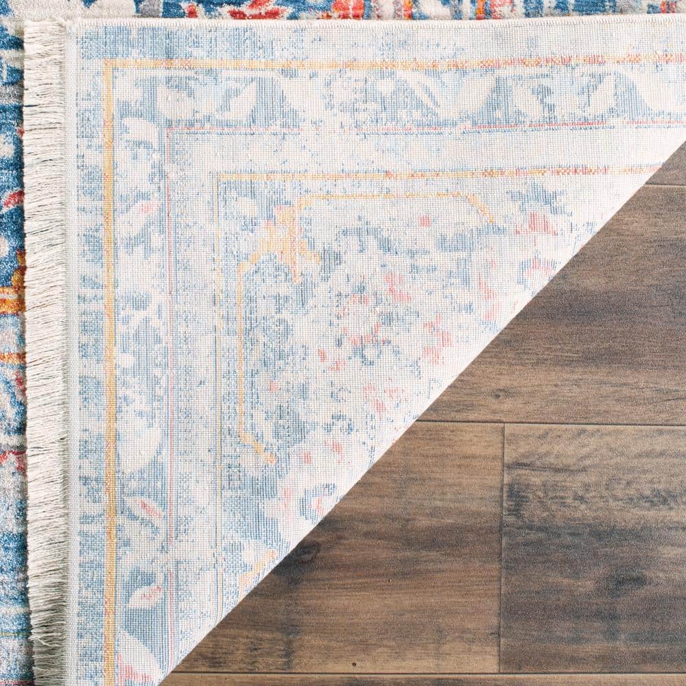 Blue Multi Vintage Persian Runner Rug 2' x 5'