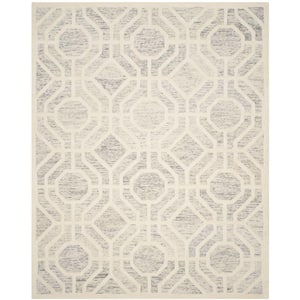 Cambridge Light Gray/Ivory 8 ft. x 10 ft. Geometric Area Rug