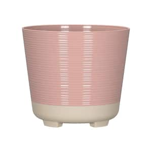 10 in. Dia Rose/Sand Round Wallula Planter (2-Pack)