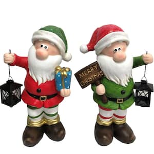 19 in. Tall Christmas Gnomes with Lanterns