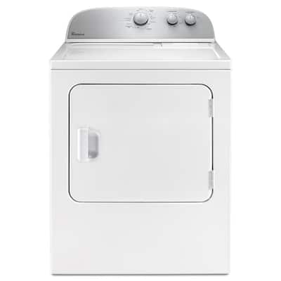 5.9 cu. ft. 240-Volt White Electric Vented Dryer with AccuDry
