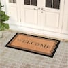 Evideco Outdoor Door Mat Love PVC 24”x16” Black