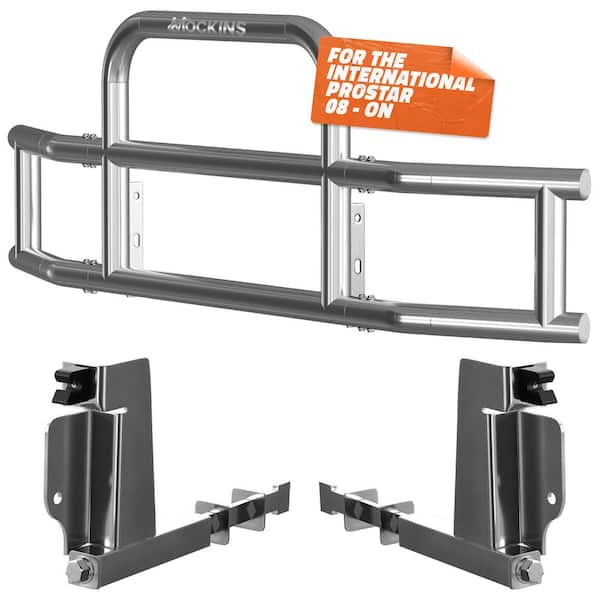 90-in. x 11.5-in. x 25.5-in. Steel Front Bumper Guard with Brackets for International Prostar 2008-Current