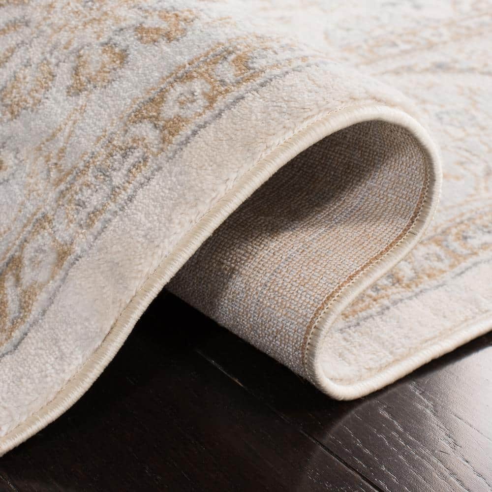 Isabella Blue Hand-Knotted Synthetic 8' x 10' Area Rug