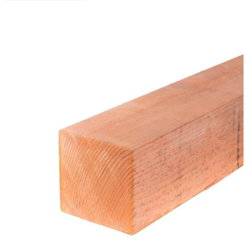 4 in. x 6 in. x 8 ft. Con Hrt Redwood RGH Untreated Dimensional Lumber