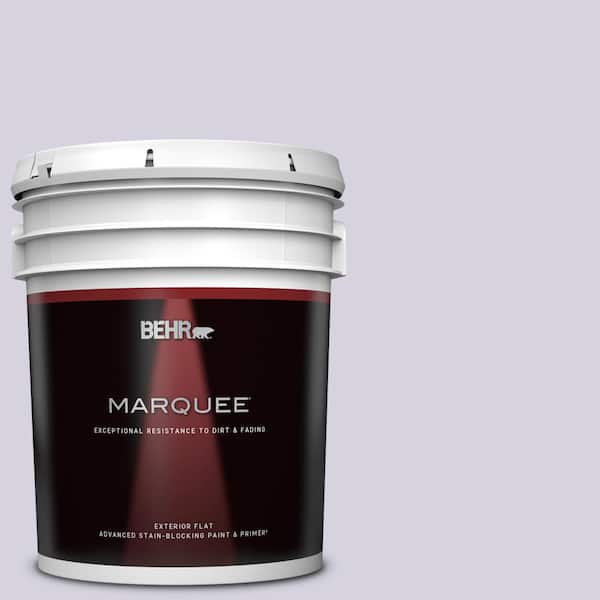 BEHR MARQUEE 5 gal. #650E-2 Lovely Lavender Flat Exterior Paint & Primer
