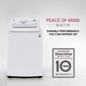 4.1 cu. ft. Top Load Washer with Agitator in White