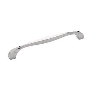 Twist Collection Cabinet Pull 7-9/16 in. (192 mm) Center to Center Polished Nickel Classic Zinc Bar Pull (5-Pack )