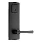 Prestige Spyglass Matte Black Universal Entrance Door Handleset Featuring SmartKey Security