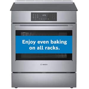 800 Series 30 in. 4.6 cu. ft. Slide-In Induction Range with Self-Cleaning Convection Oven in Stainless Steel