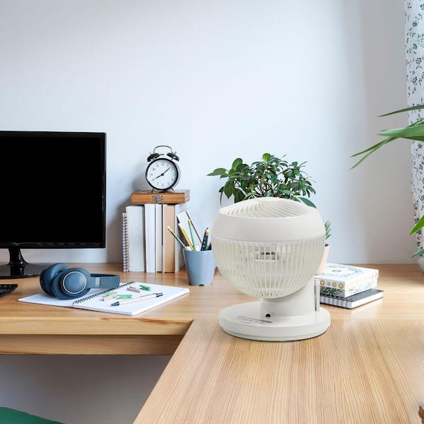 WOOZOO 360 barrel ホワイト Woozoo WOOZOO 360° Oscillating Fan with Remote and Timer, 3