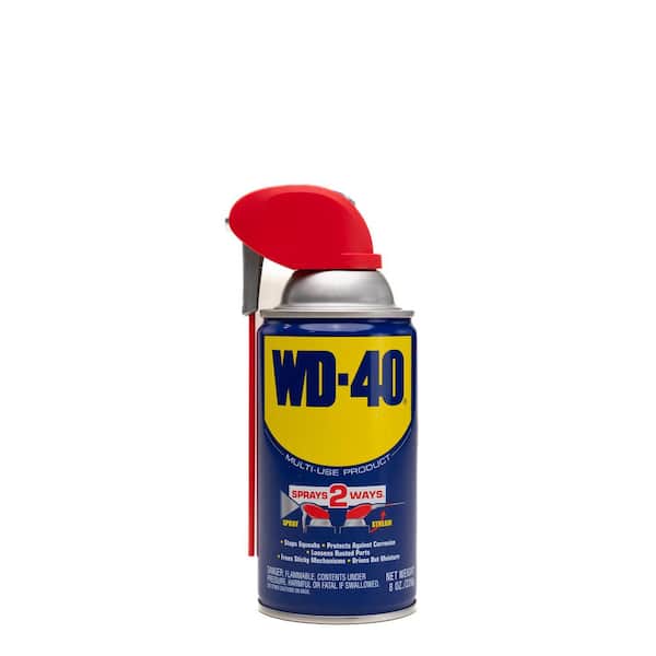 8 oz. Original WD-40 Formula, Multi-Purpose Lubricant Spray with Smart Straw