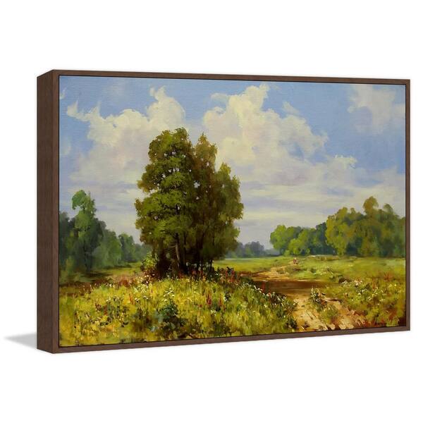 Blank - Floater Frame Painting on Canvas Bay Isle Home Frame Color: Natural Framed