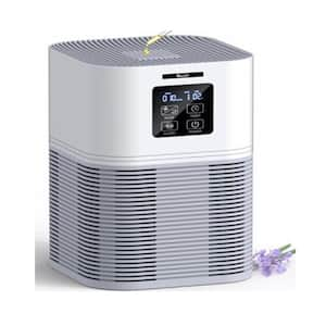 600 Sq. Ft. HEPA Personal Air Purifier in White with Aromatherapy Diffuser, Auto Mode, 6 Timer Settings and LED Display