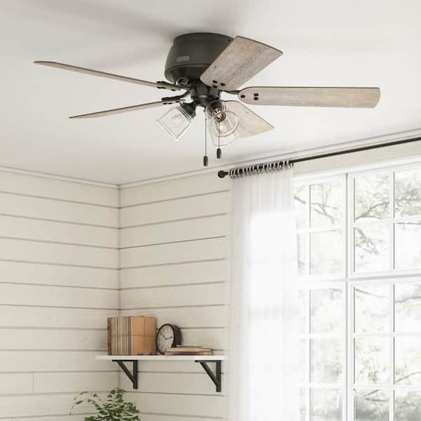 Hunter Shady Grove 52 in. Indoor Noble Bronze Ceiling Fan with Light Kit Included