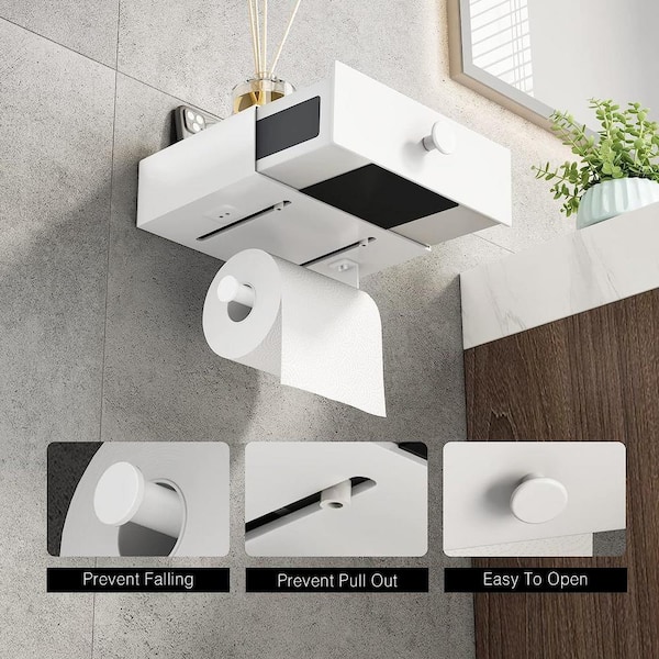 NEW Slim Bathroom Storage - Organization Toilet Tissue Paper Shelf Cabinet  Door Standing Compact - Toilet Paper Holders, Facebook Marketplace