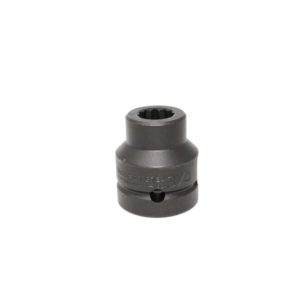 Wright Tool 1 in. Drive 12-Point 3/4 in. Standard Impact Socket