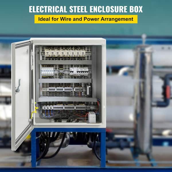 NEMA Steel Enclosure, Measuring 12 in. x 10 in. x 6 in., NEMA 4X Steel Electrical Box with IP66 Waterproof and Dustproof