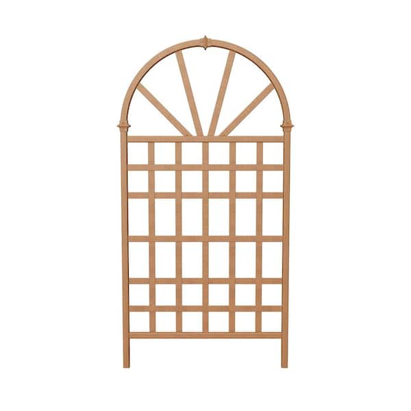 39"L x 77"H Savannah Embossed Vinyl Trellis, Brown, VA68207