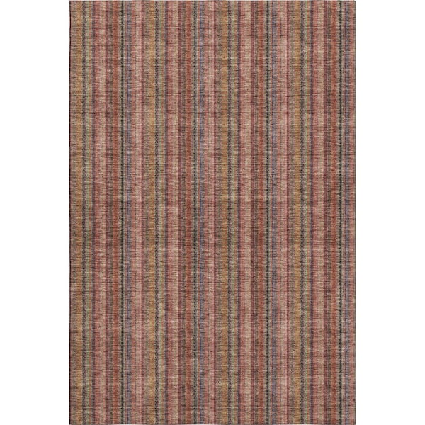 Mayfield Premium Machine Washable Abstract AMF982 Blush 2 ft. 6 in. x 3 ft. 10 in. Area Rug