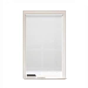 Cut-to-Size White Cordless Light Filtering Vinyl Roller Shades 73.25 in. W x 72 in. L