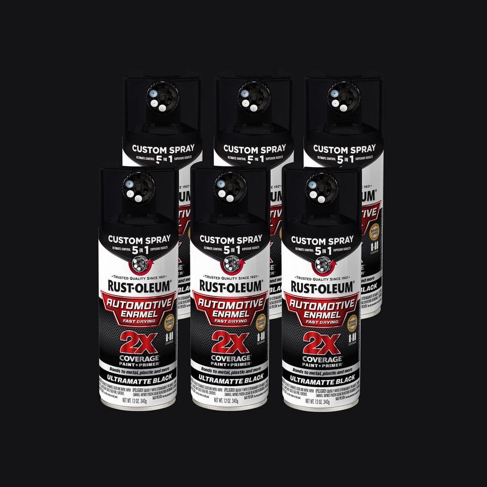 12 oz. Custom Spray 5-in-1 Matte Black Protective Enamel Spray Paint (Case of 6) price history on PriceWatchPro