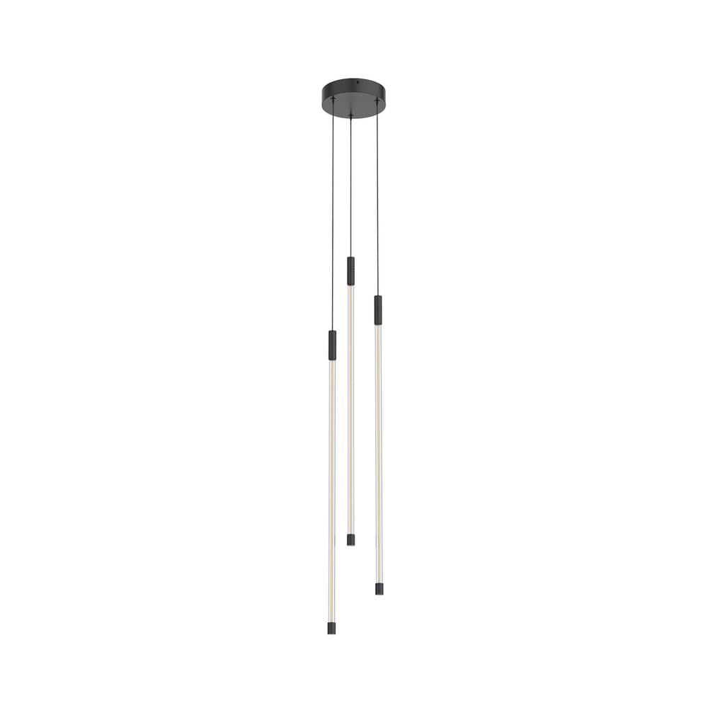 Motif Modern Elegance 26.75" Black LED Cluster Pendant