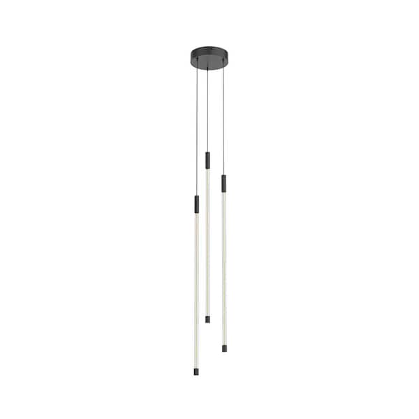 KUZCO Motif 27 in. 1 Light 26-Watt Black Integrated LED Pendant Light