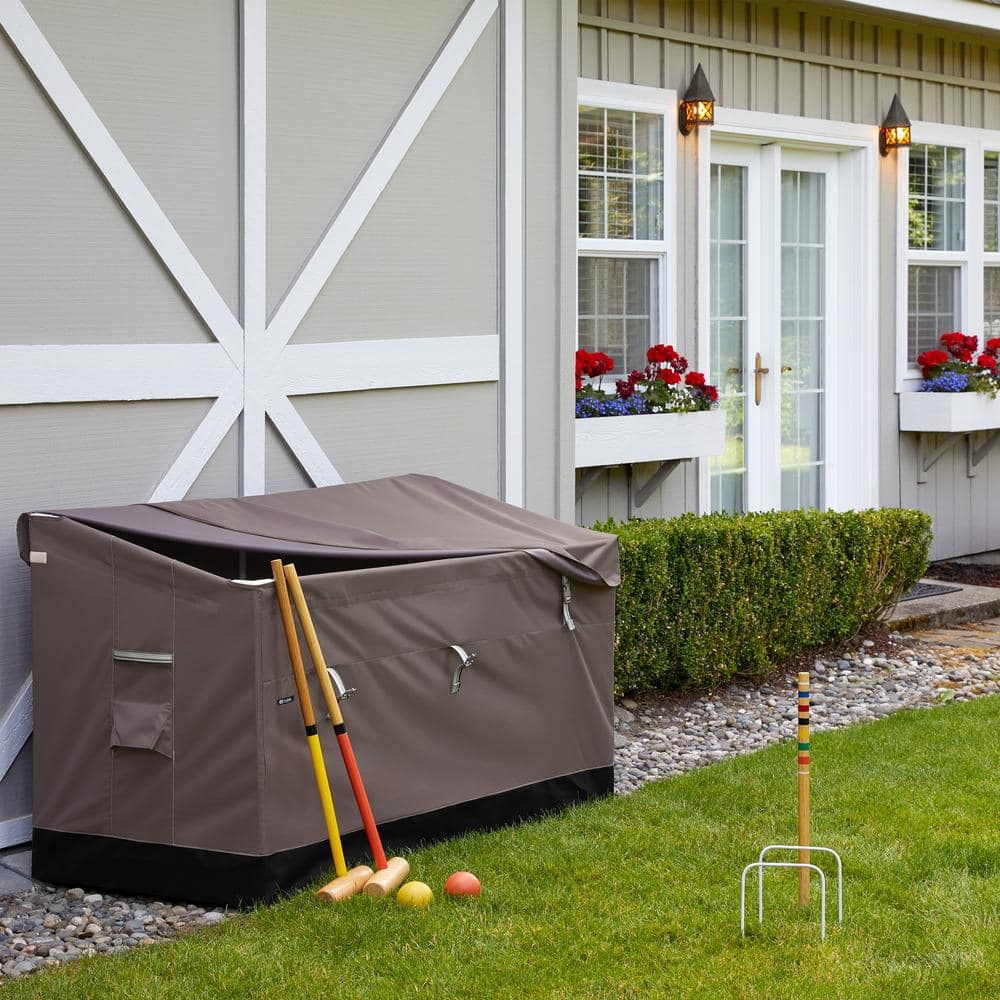 Ravenna 85 Gallon Taupe Weatherproof Outdoor Deck Box